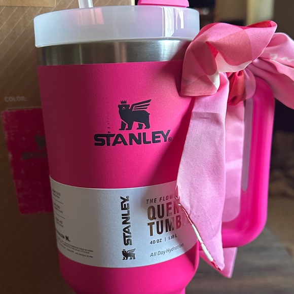 Stanley Barbie Pink Tumbler with Handle and Straw - Picture 2 of 3